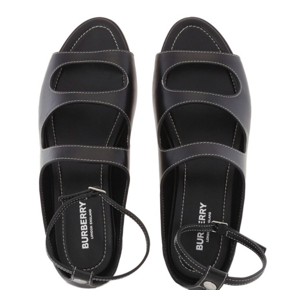 Burberry  Kiersten Black Women's Sandals size 37 Perfect for Spring and Summer